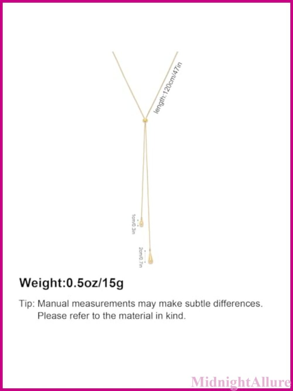 14K Gold Plated Lariat Necklace Dainty Knot Drop Y Chain Adjustable Long - Picture 4 of 6
